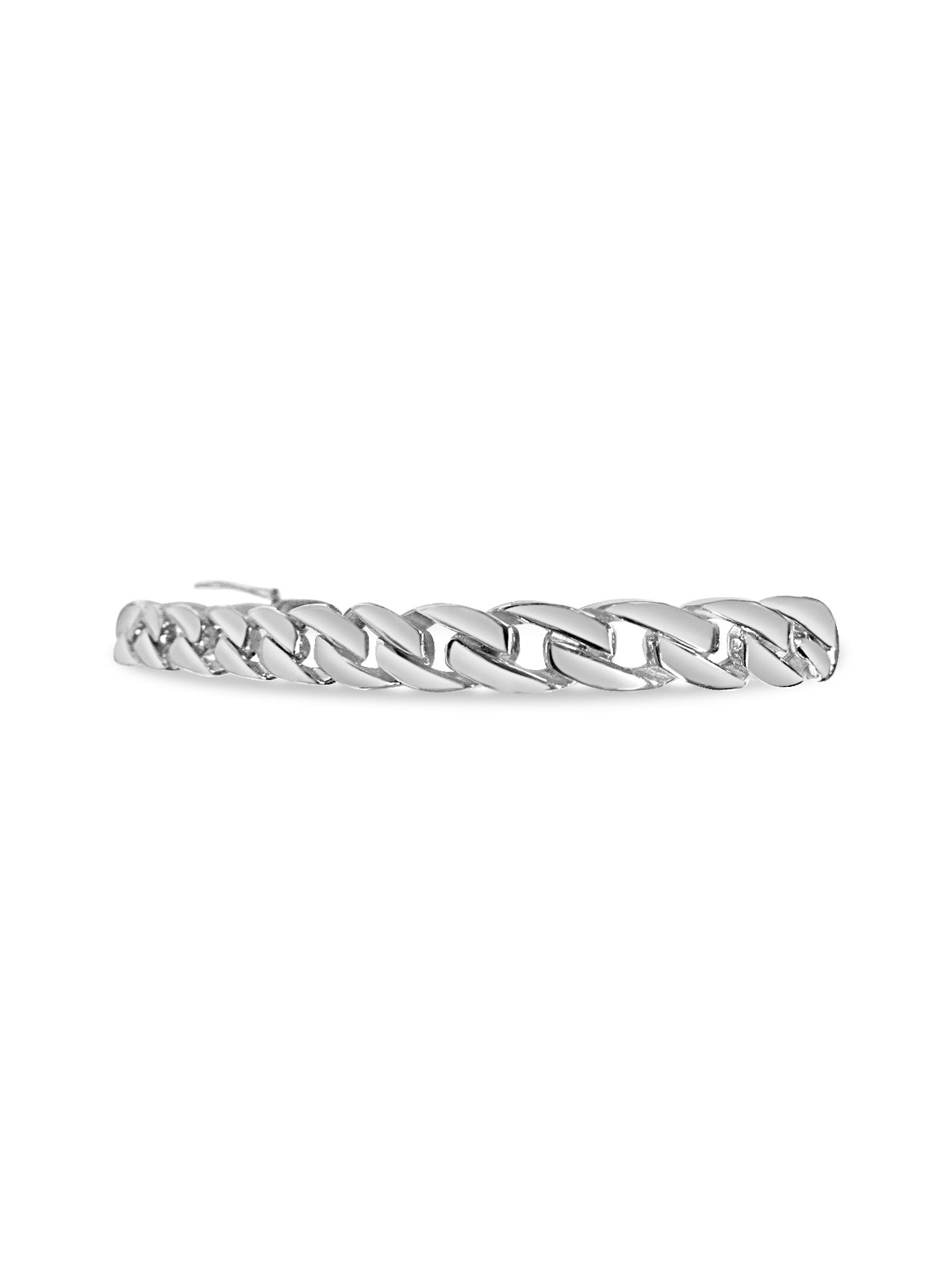 Handmade Solid Gold Curb Bracelet , 7mm