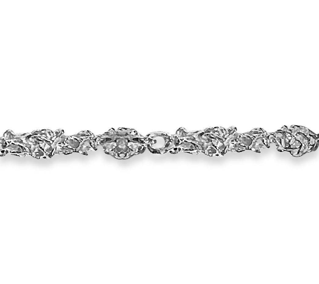 Handmade Solid Gold Nugget Bracelet , 5mm