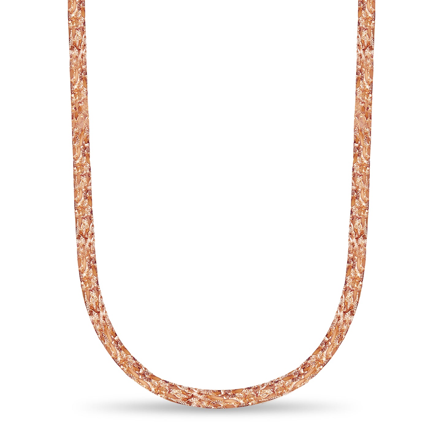 Handmade Solid Gold Nugget Necklace , 17mm