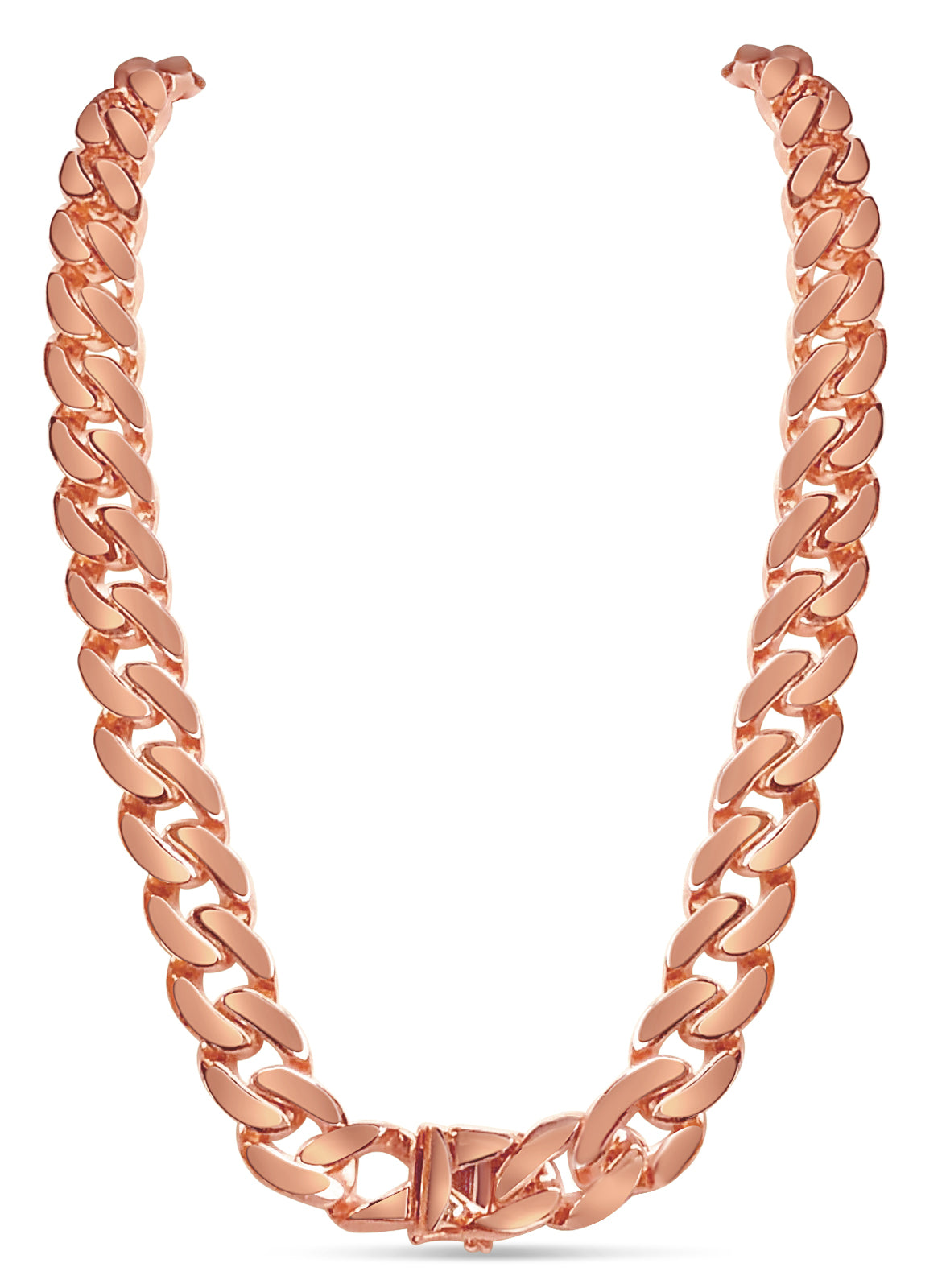 Handmade Solid Gold Miami Cuban Necklace , 16mm