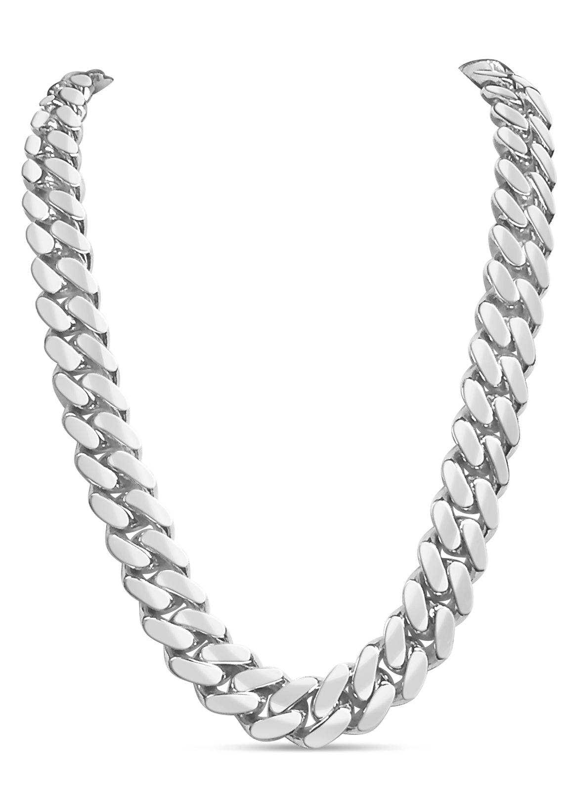 Handmade Solid Gold Miami Cuban Necklace , 14mm
