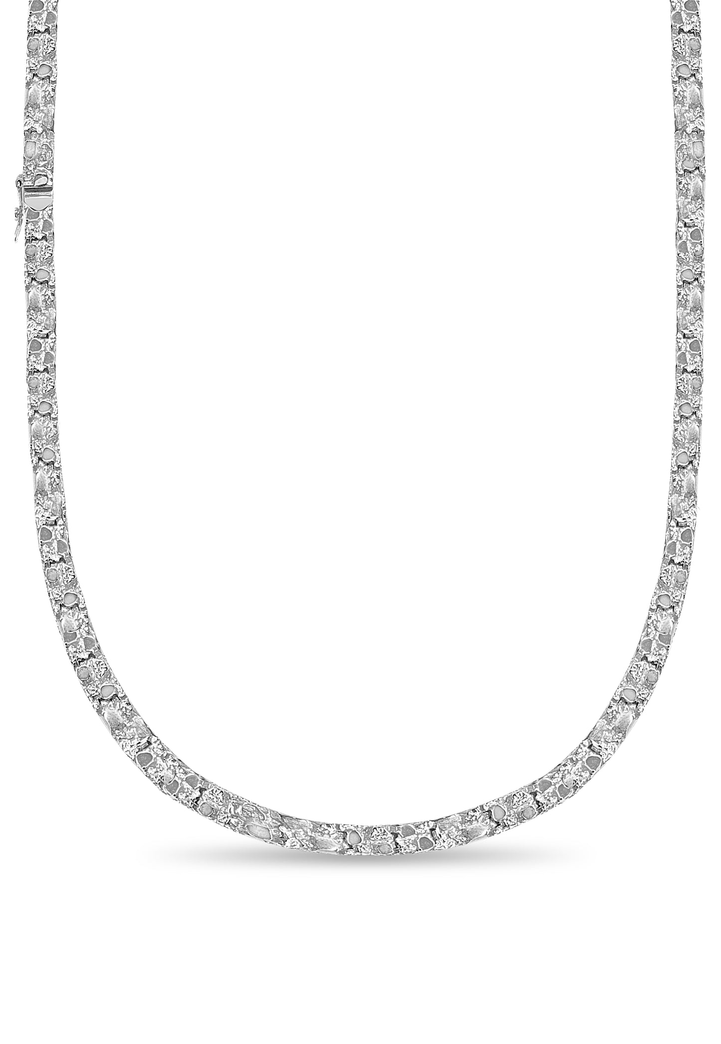 Handmade Solid Gold Nugget Necklace , 7mm