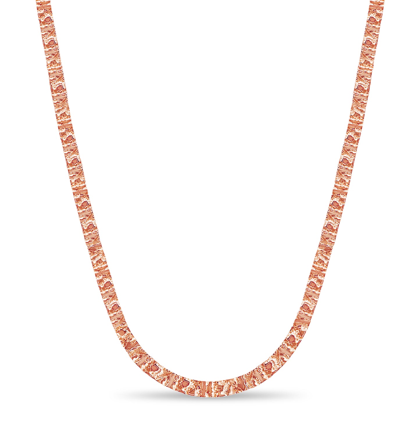 Handmade Solid Gold Nugget Necklace , 6mm