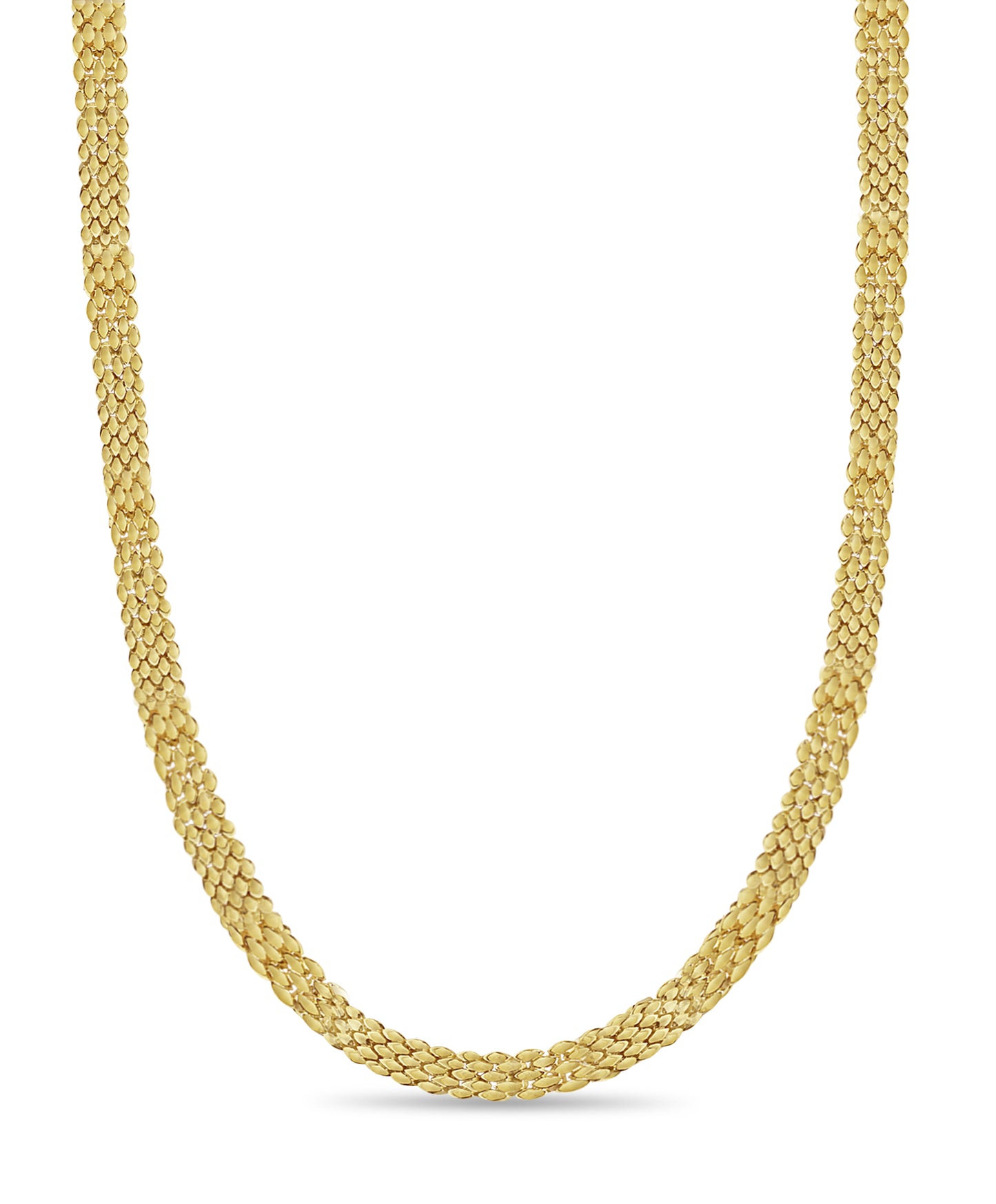 Handmade Solid Gold Panther Necklace , 12mm