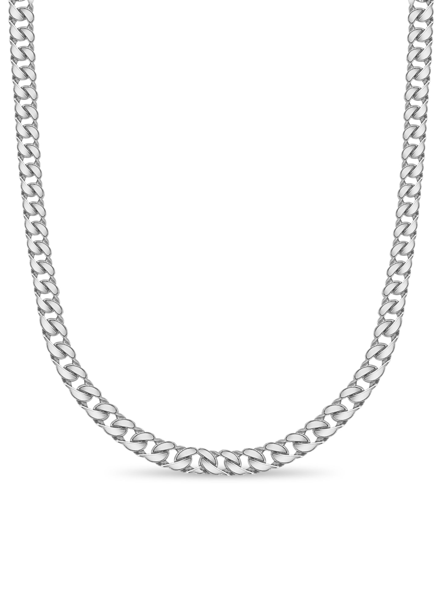 Handmade Solid Gold Curb Necklace , 20mm