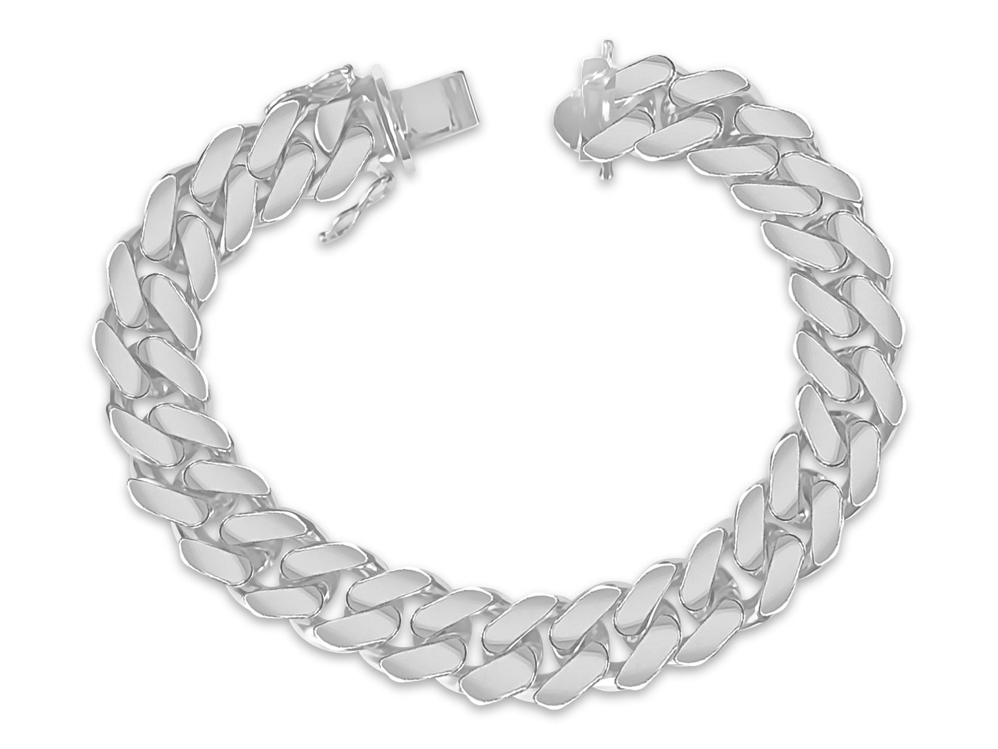 Handmade Solid Gold Miami Cuban Bracelet , 12mm