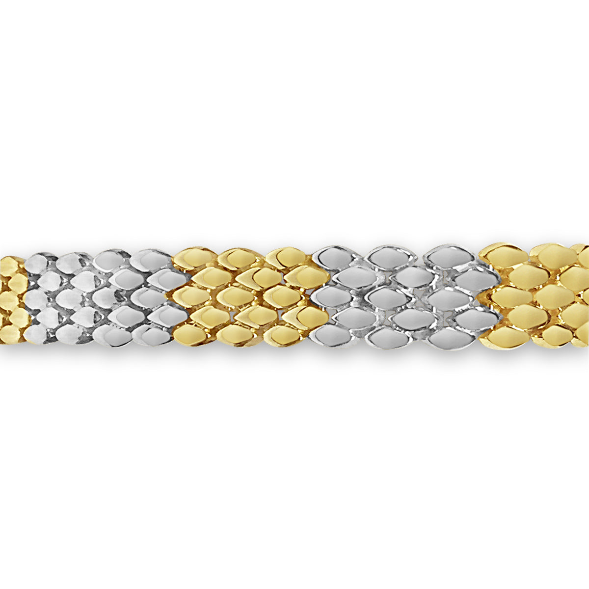 Handmade Solid Gold Panther Bracelet , 12mm