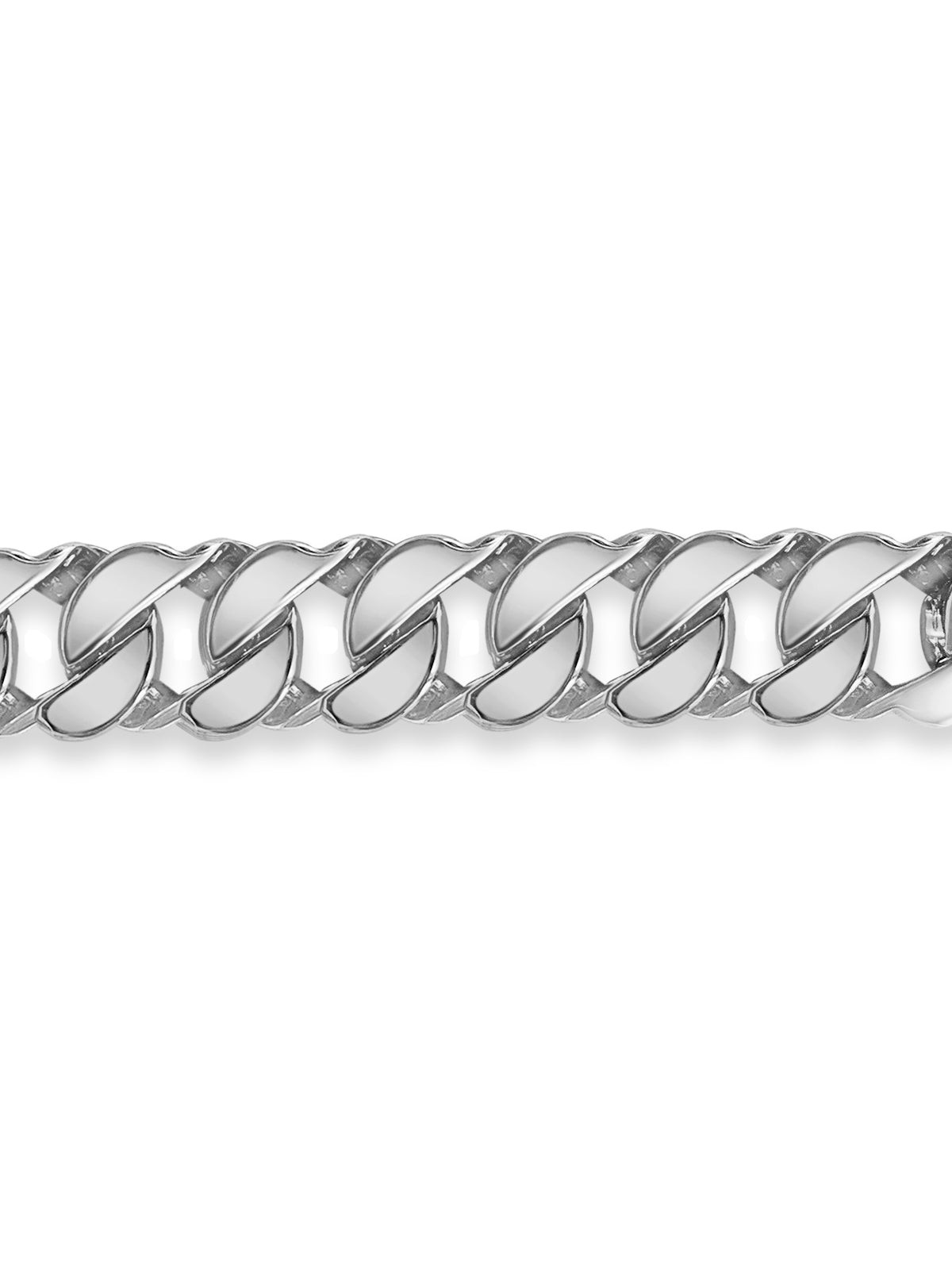 Handmade Solid Gold Curb Bracelet , 20mm