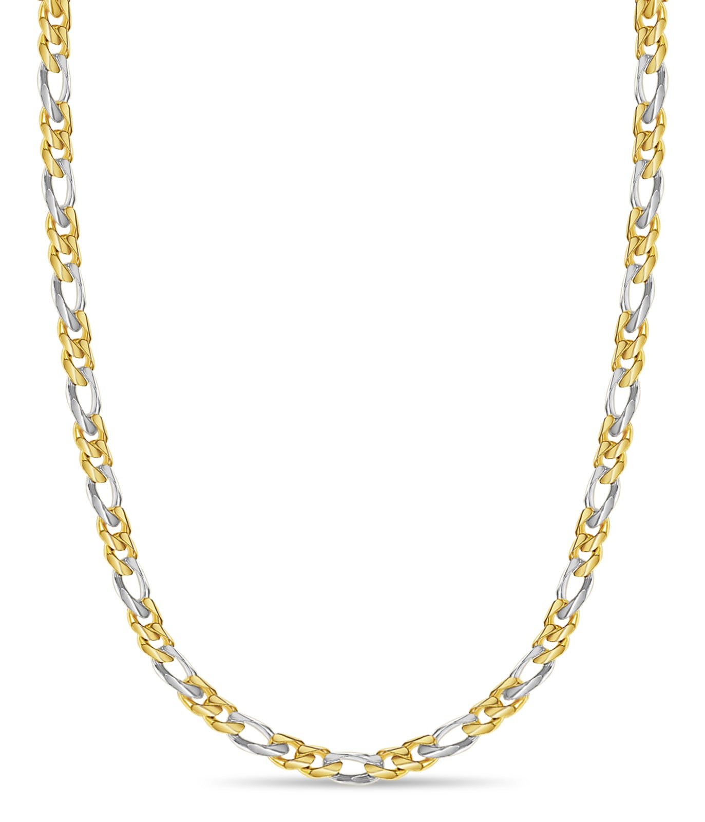 Handmade Solid Gold Figaro Necklace , 18mm