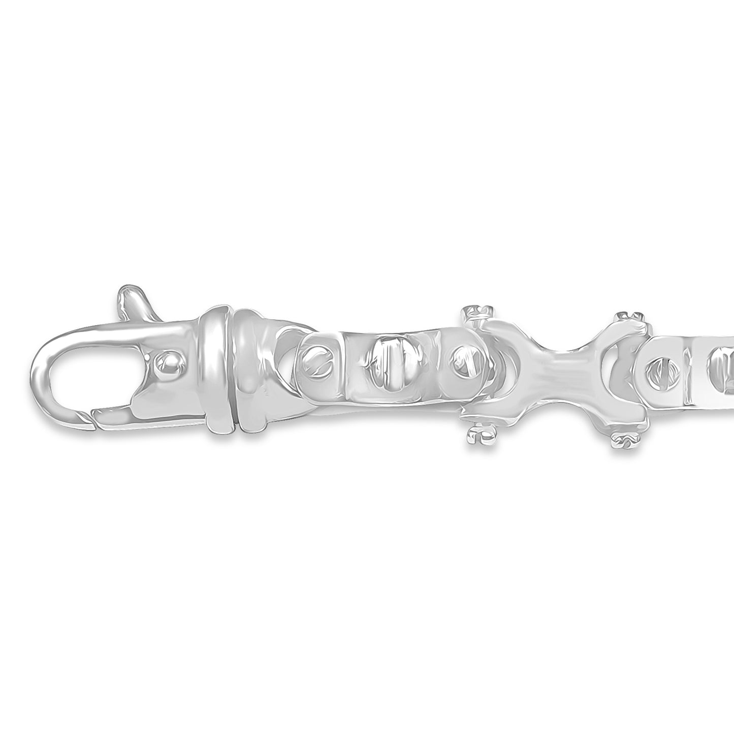 Handmade Solid Gold Equestrian Bracelet , 9mm