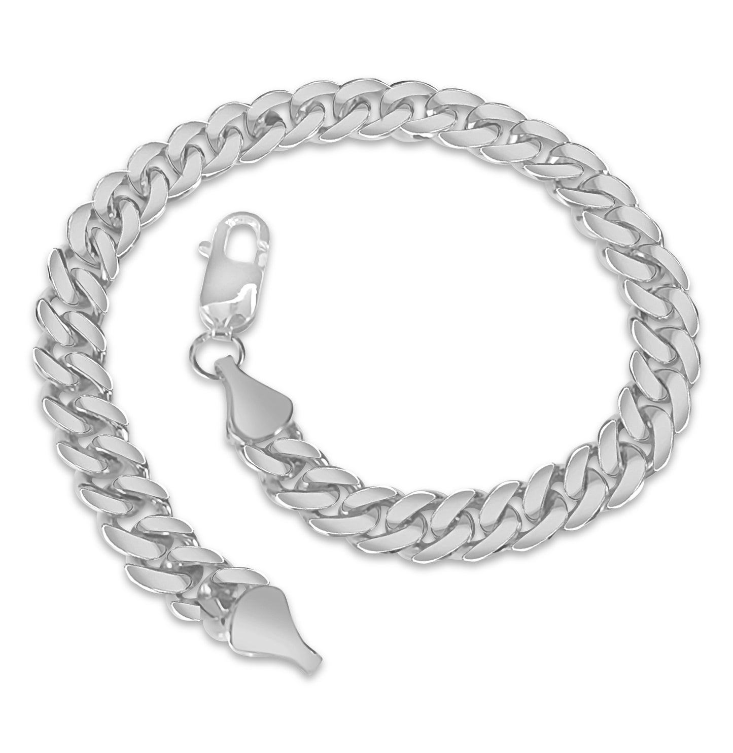Handmade Solid Gold Miami Cuban Bracelet , 8mm
