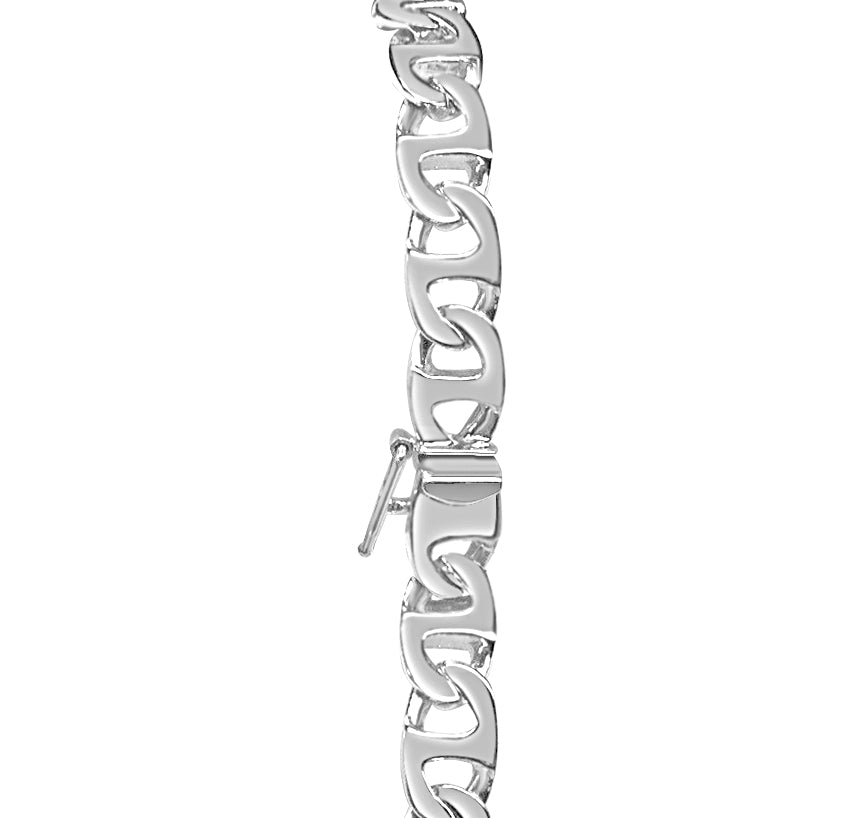 Handmade Solid Gold Mariner Bracelet , 7mm