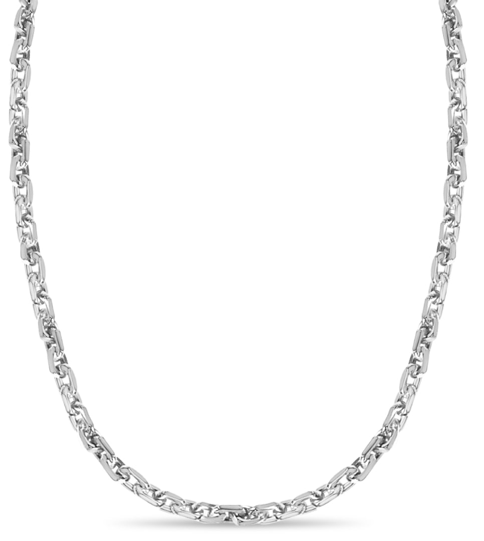 Handmade Solid Gold Fancy Rolo Necklace , 5mm