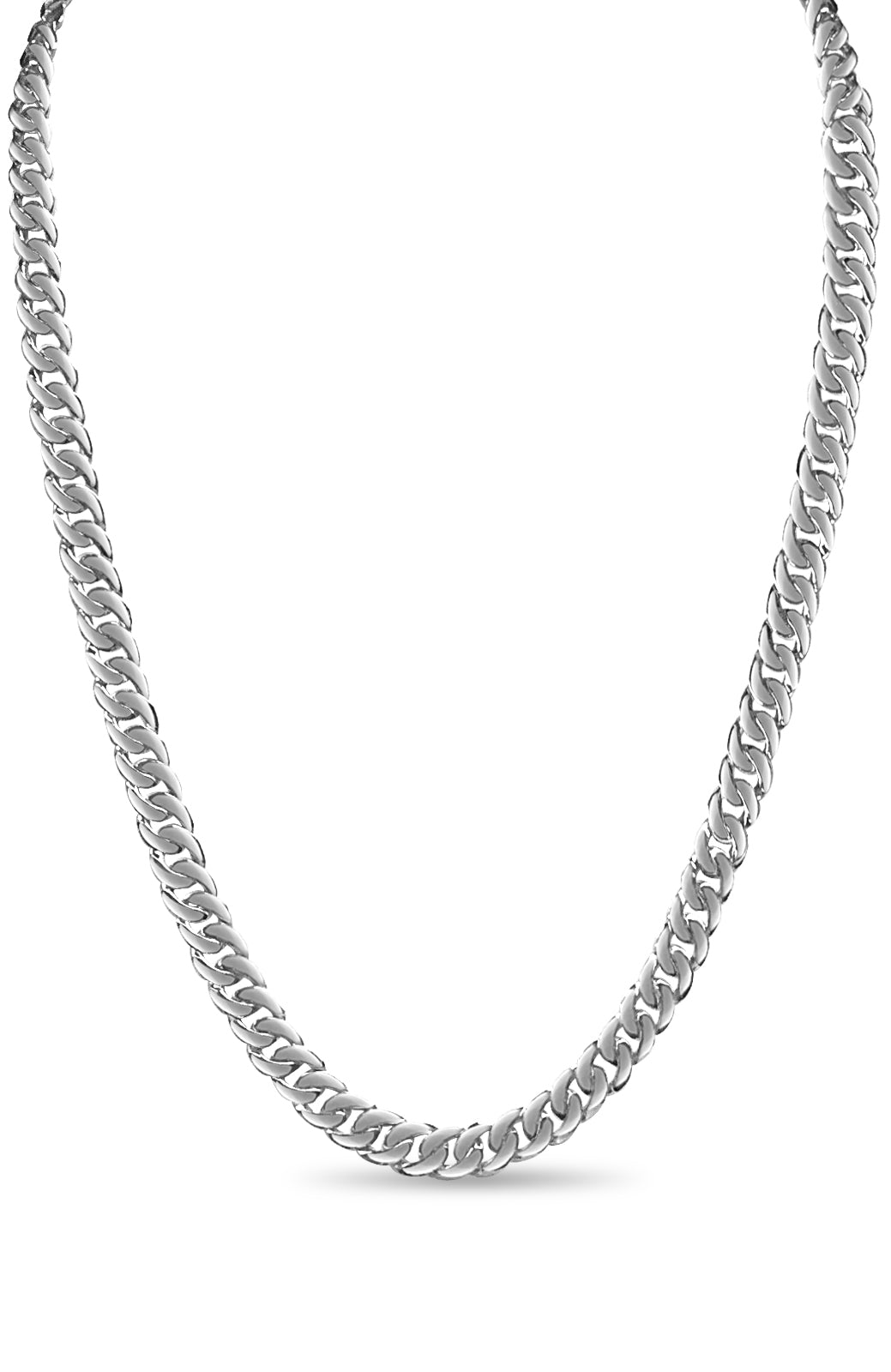Handmade Solid Gold Curb Necklace , 10mm