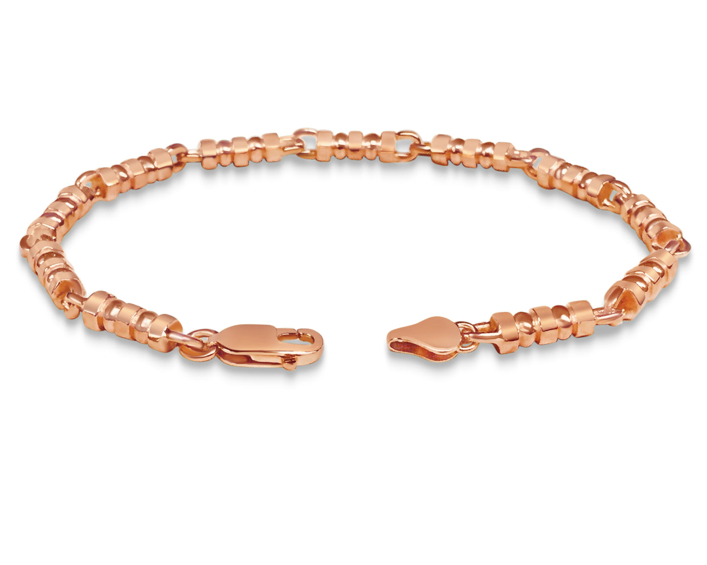 Handmade Solid Gold Bead Bracelet , 5mm