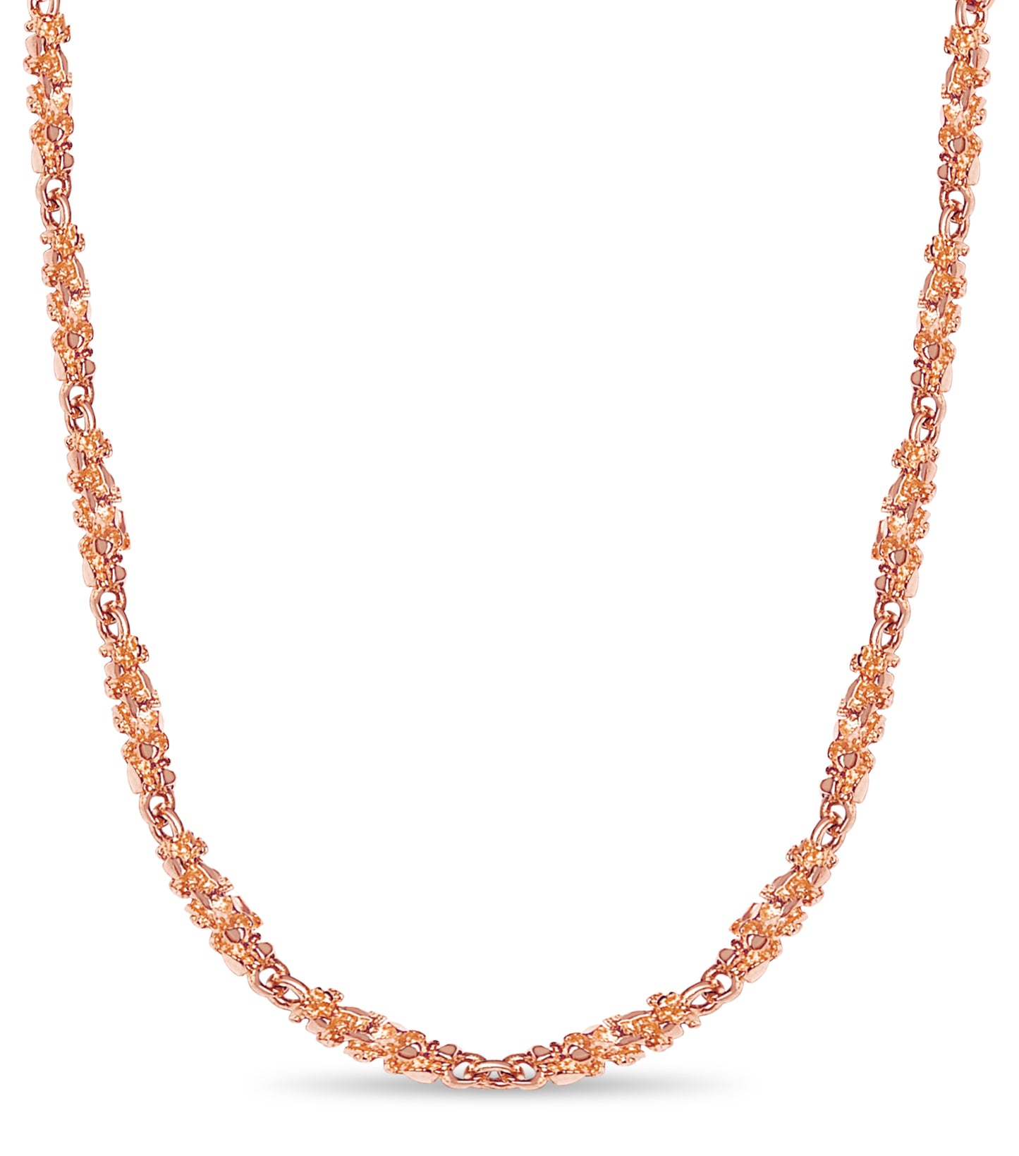 Handmade Solid Gold Nugget Necklace , 4mm