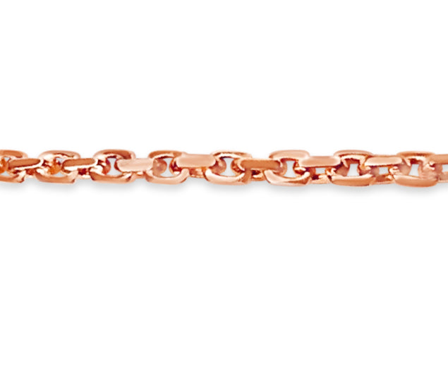 Handmade Solid Gold Fancy Rolo Necklace , 6mm