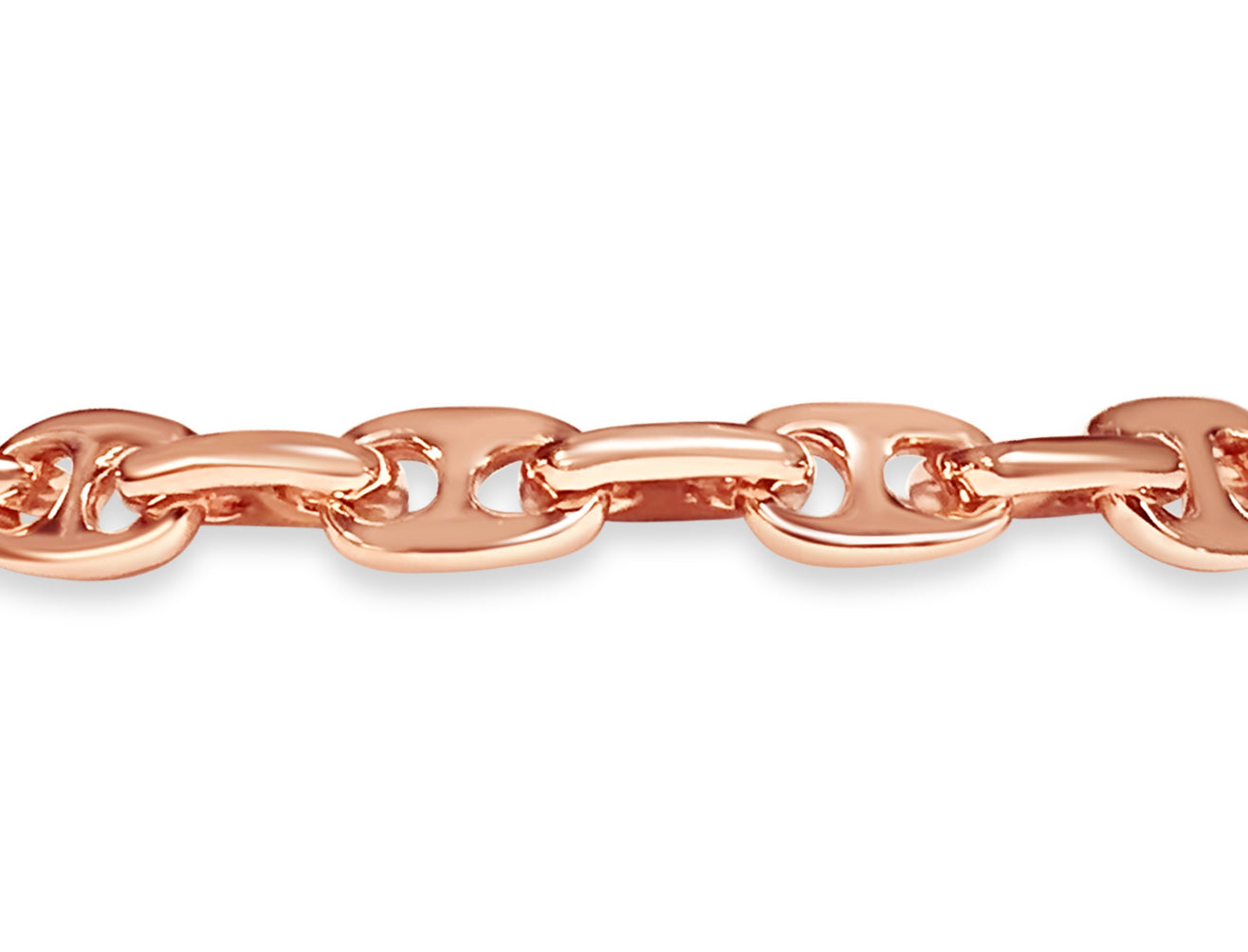 Handmade Solid Gold Anchor Mariner Necklace , 9mm