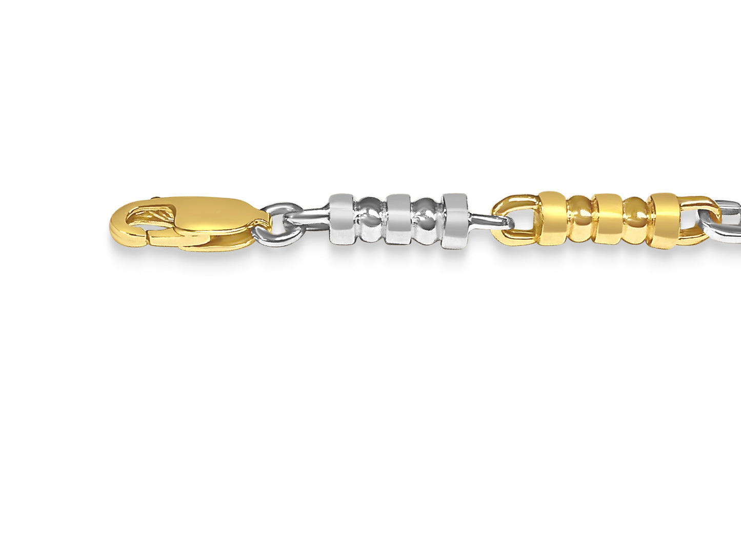 Handmade Solid Gold Bead Necklace , 5mm