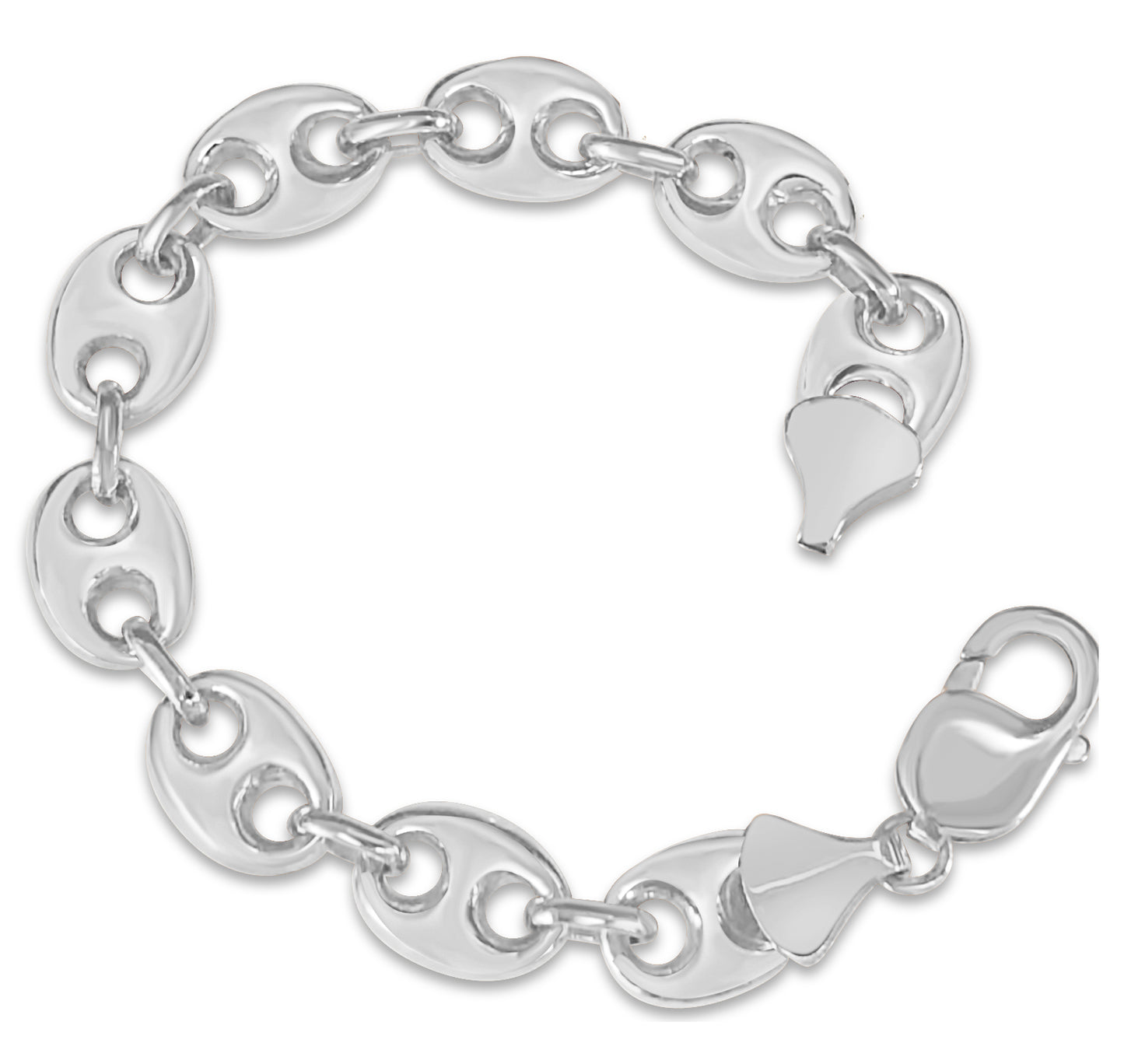 Handmade Solid Gold Mariner Bracelet , 11mm