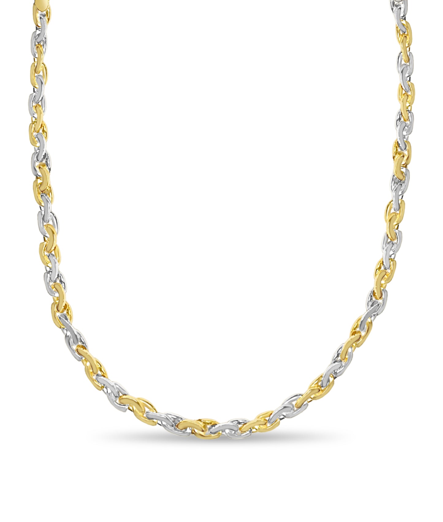 Handmade Solid Gold Infinity Necklace , 7mm