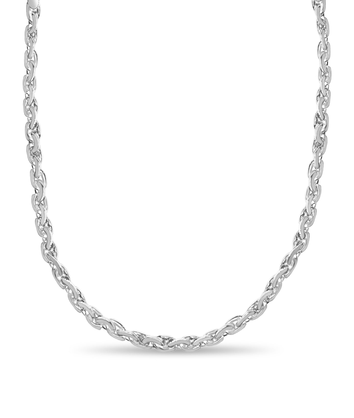 Handmade Solid Gold Infinity Necklace , 7mm