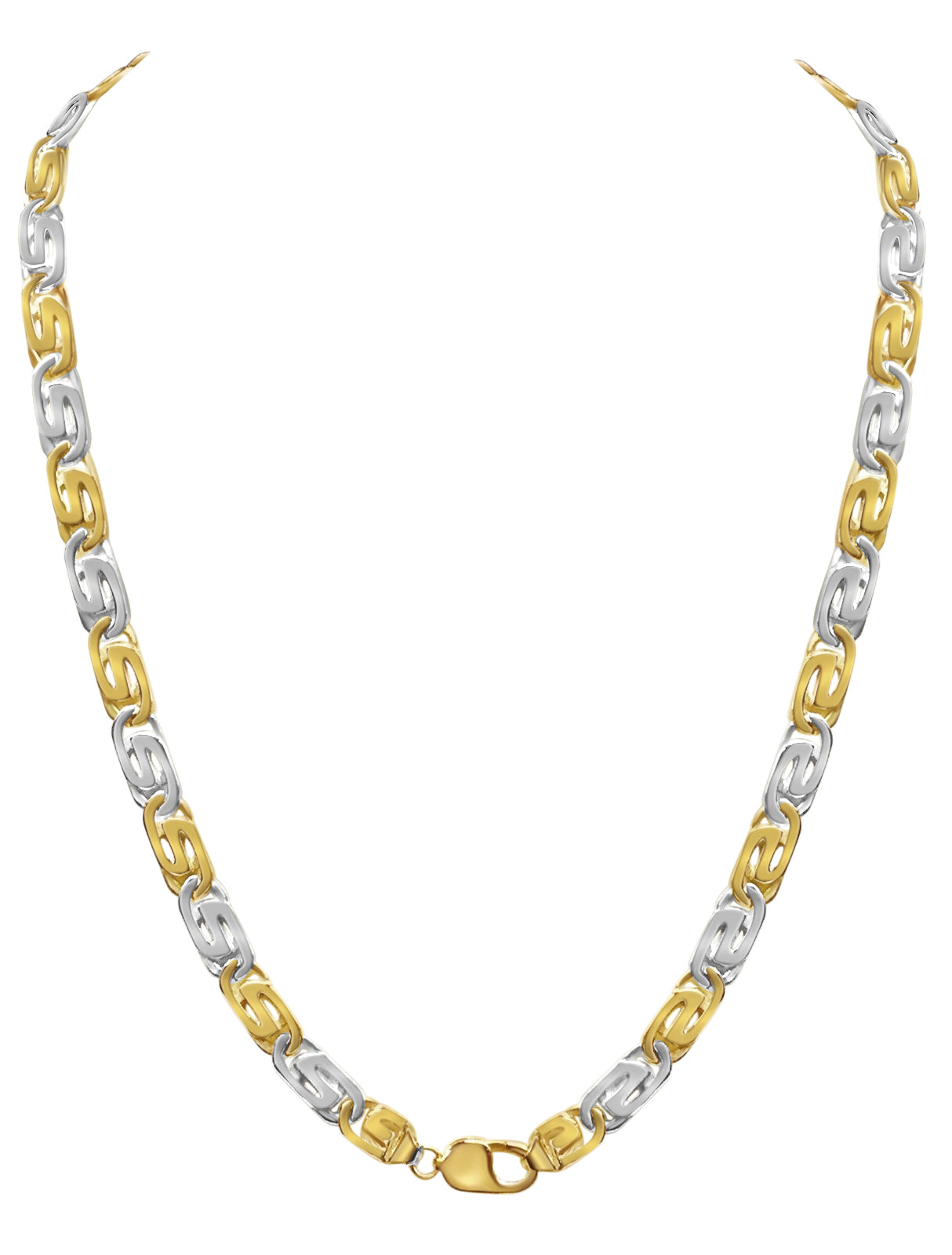 Handmade Solid Gold Tiger Eye Necklace , 9mm