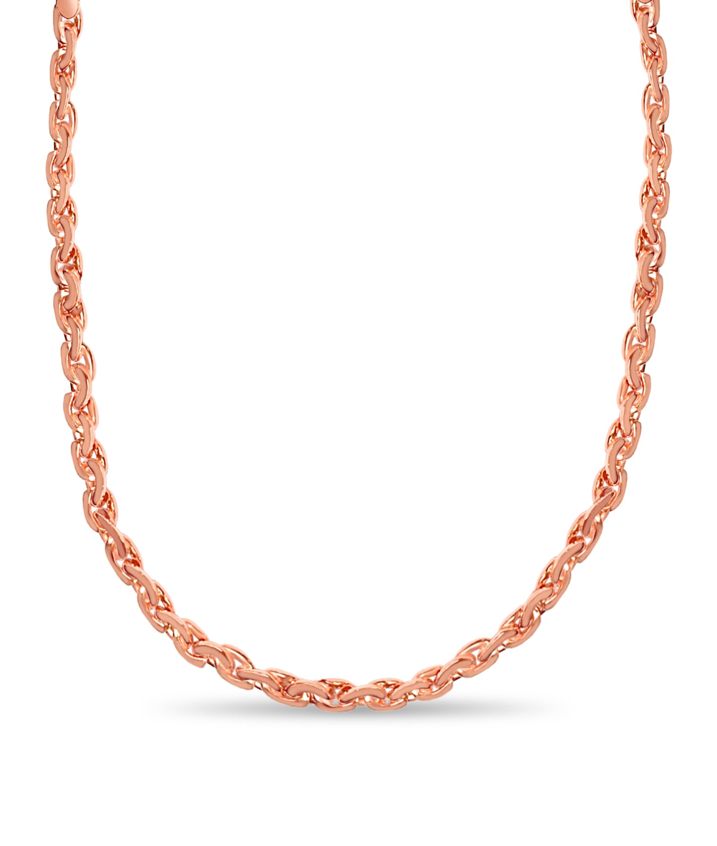 Handmade Solid Gold Infinity Necklace , 7mm