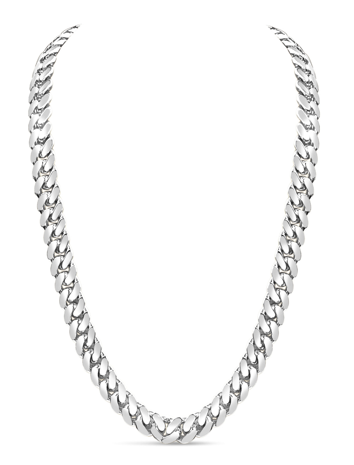 Handmade Solid Gold Miami Cuban Necklace , 13mm