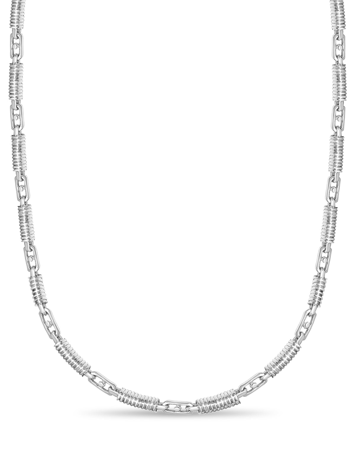 Handmade Solid Gold Spiral Tube Necklace , 8mm