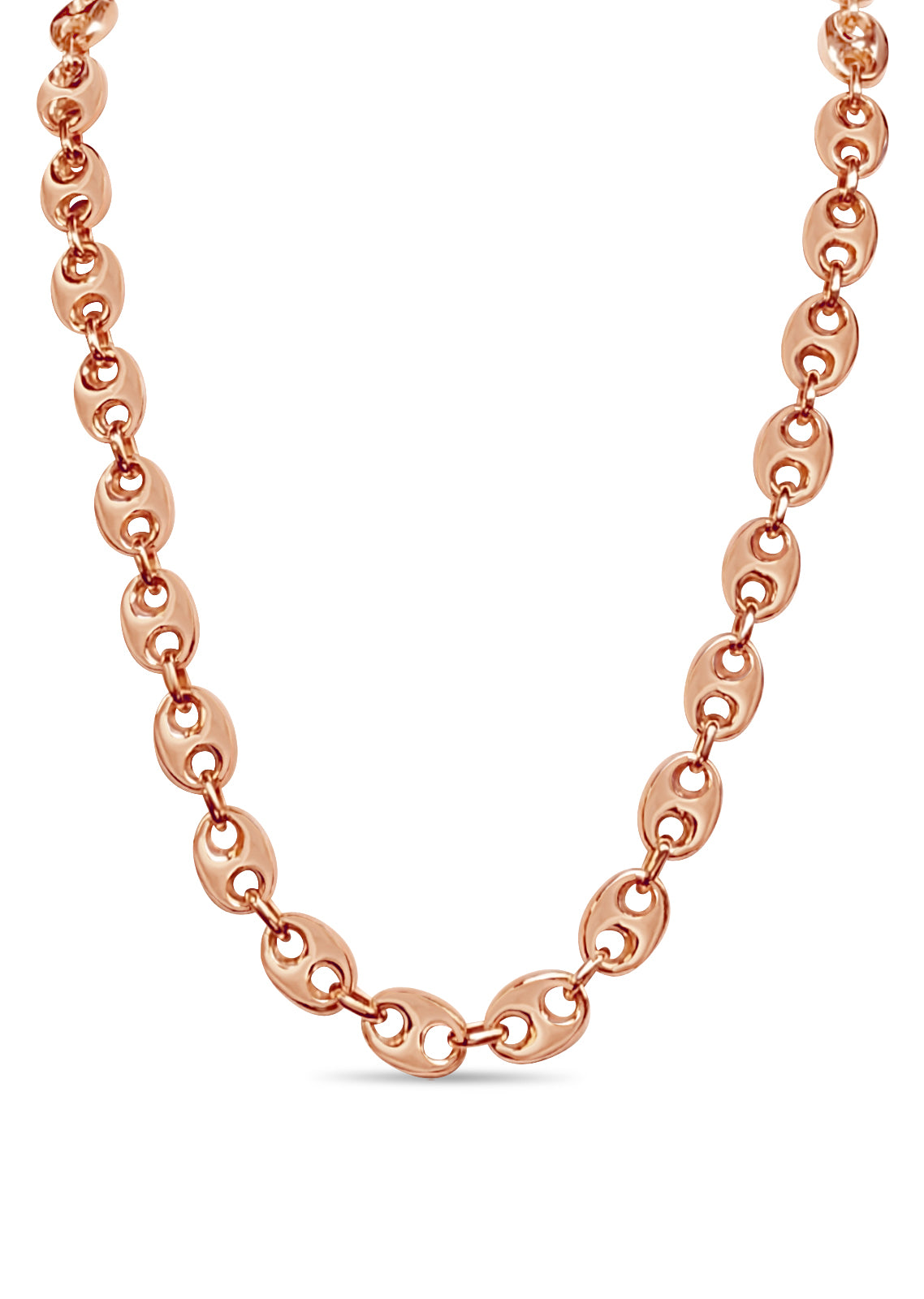 Handmade Solid Gold Mariner Necklace , 11mm