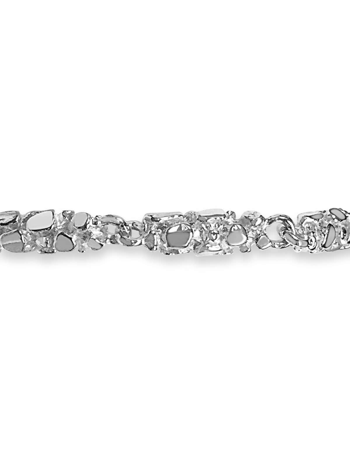 Handmade Solid Gold Nugget Bracelet , 5mm