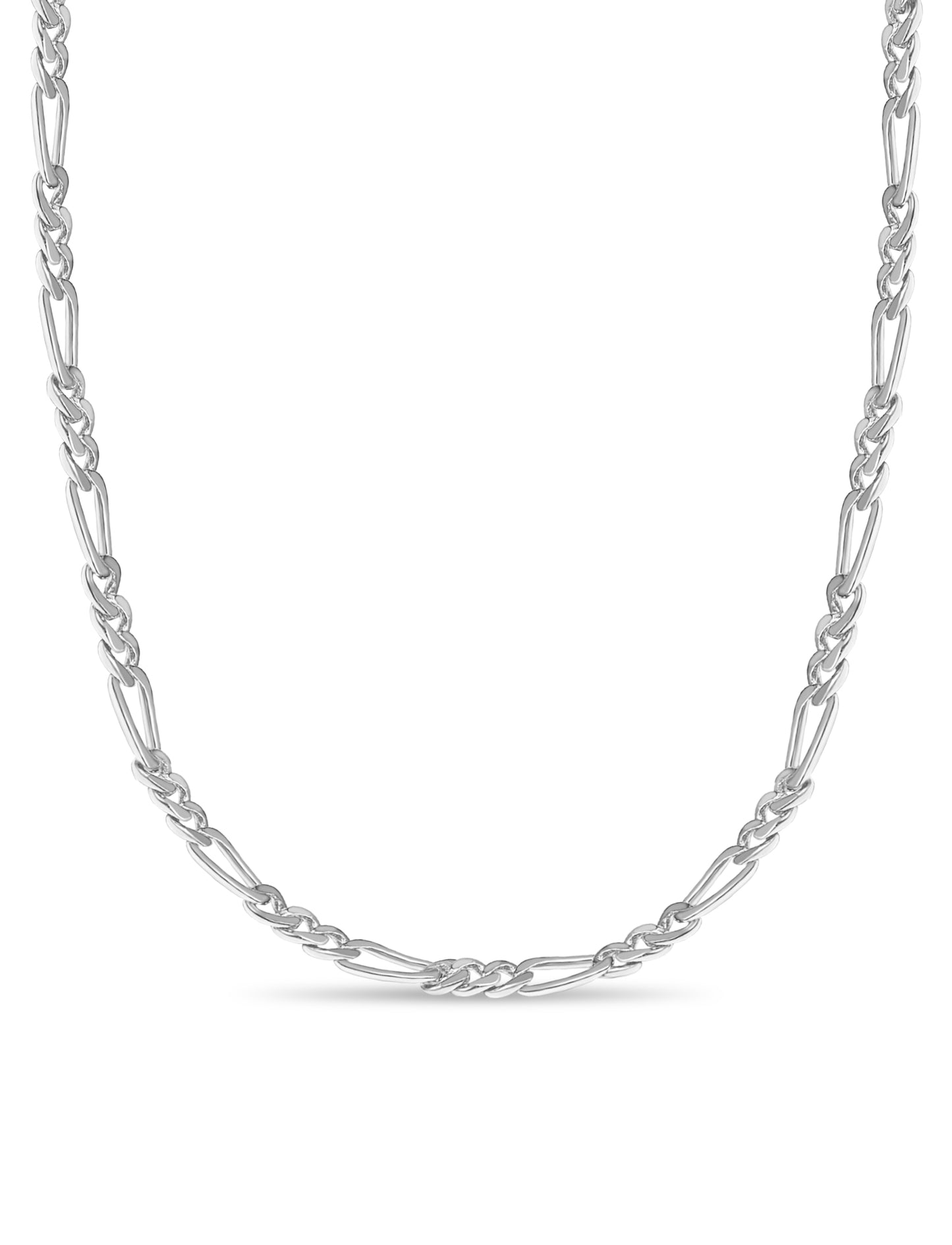 Handmade Solid Gold Figaro Necklace , 7mm