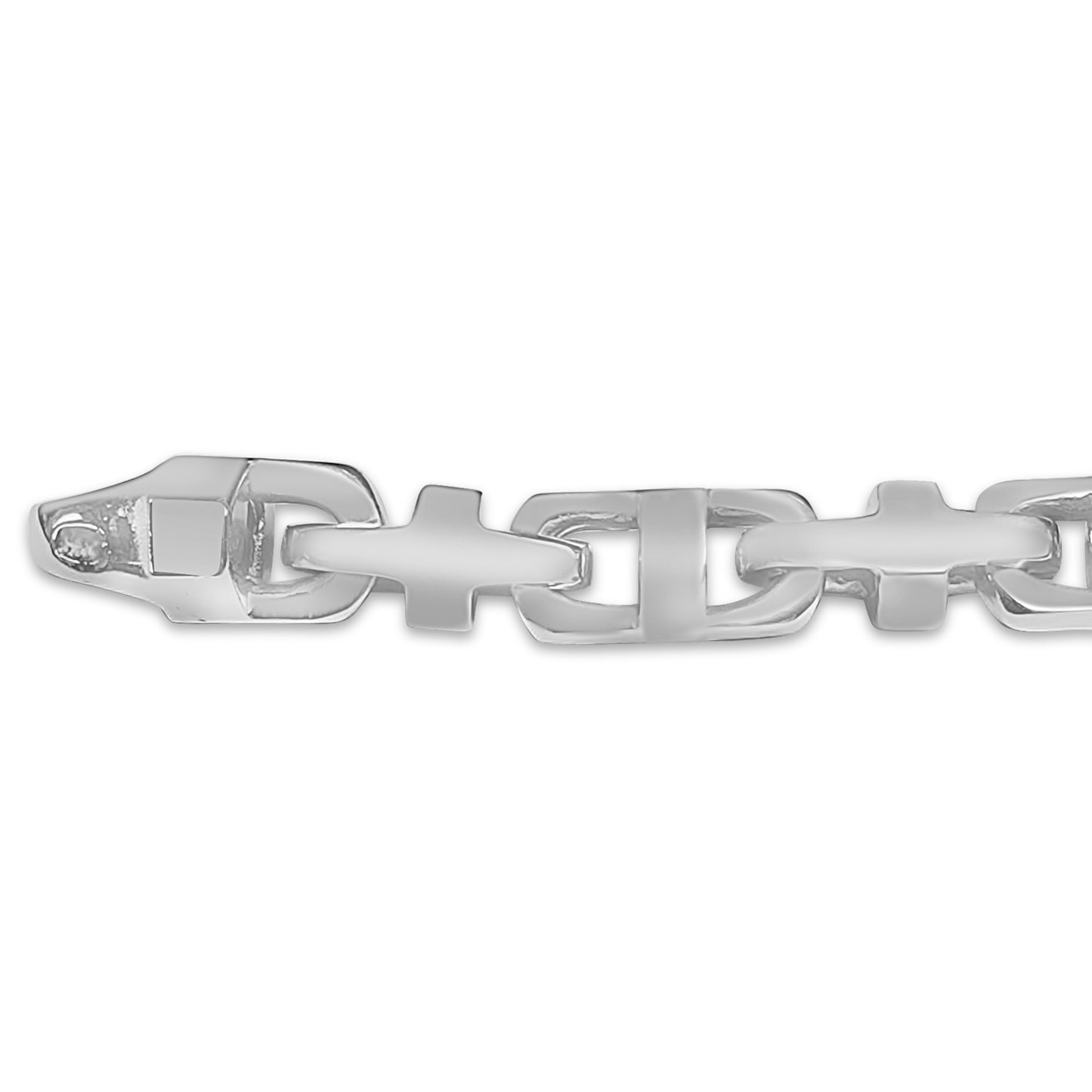 Handmade Solid Gold Anchor Mariner Bracelet , 7mm