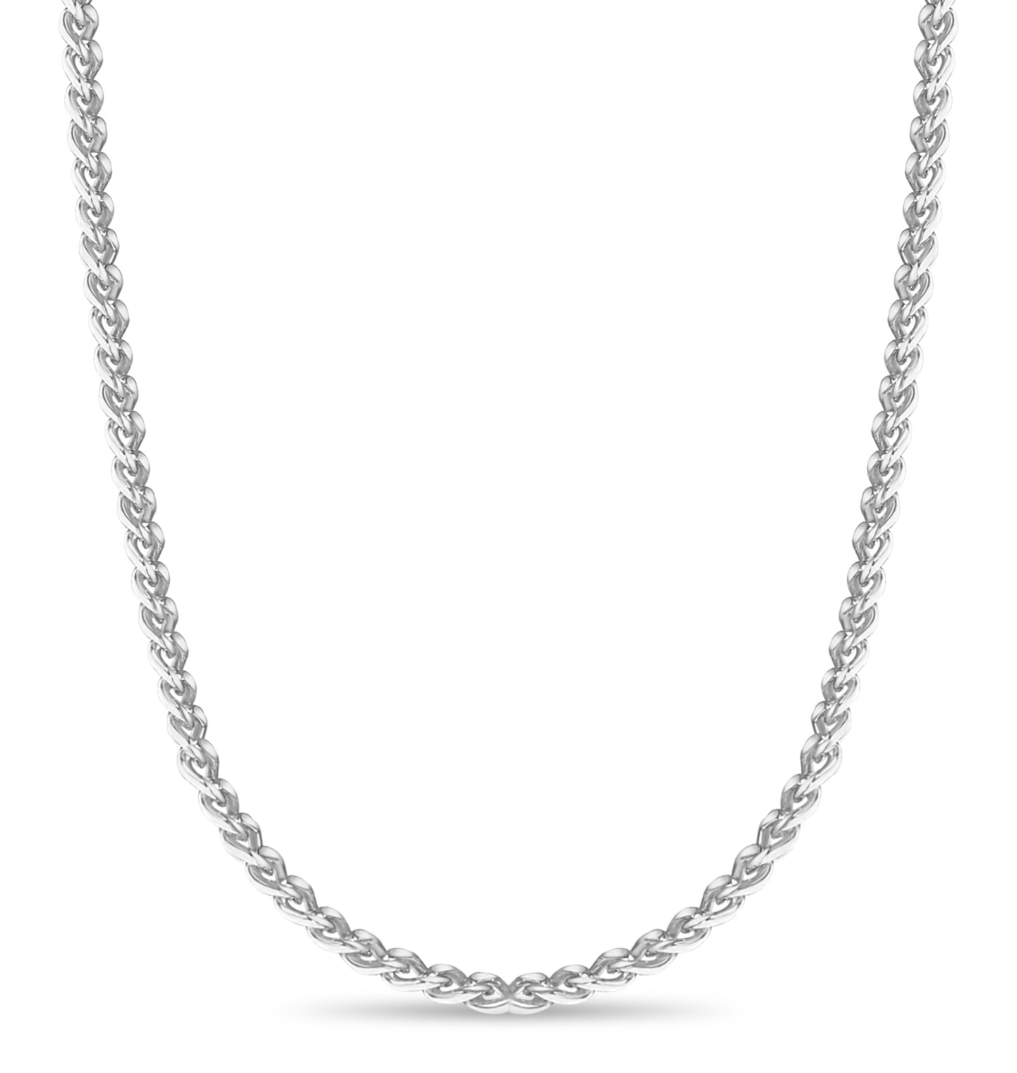 Handmade Solid Gold Curb Necklace , 8mm