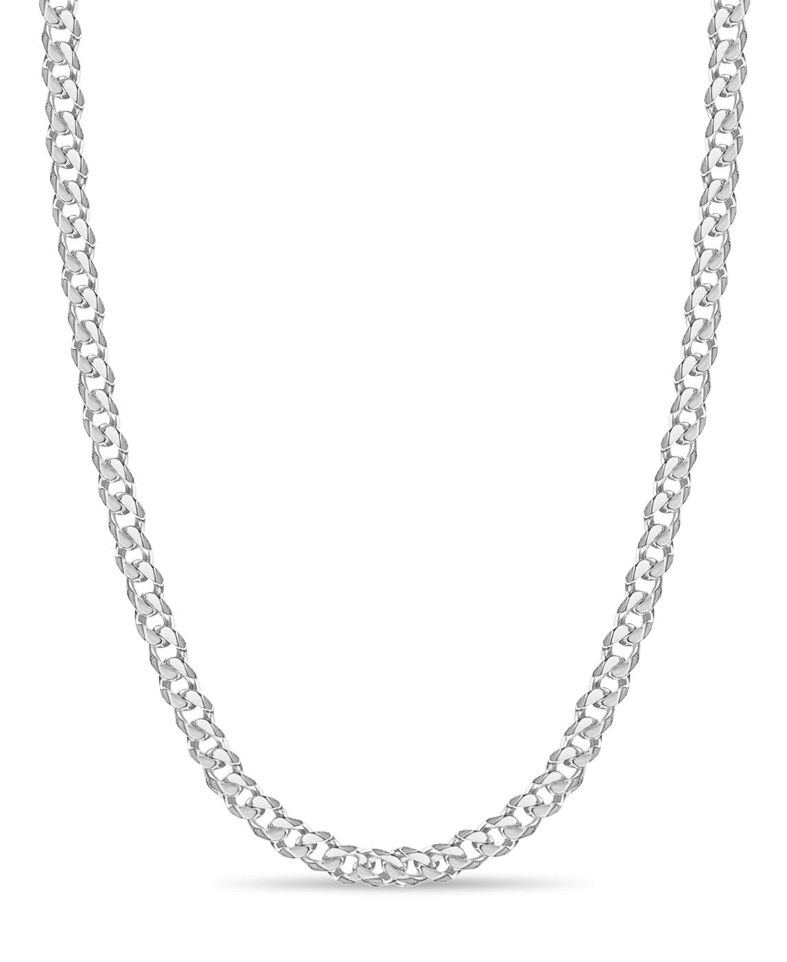 Handmade Solid Gold Curb Necklace , 11mm