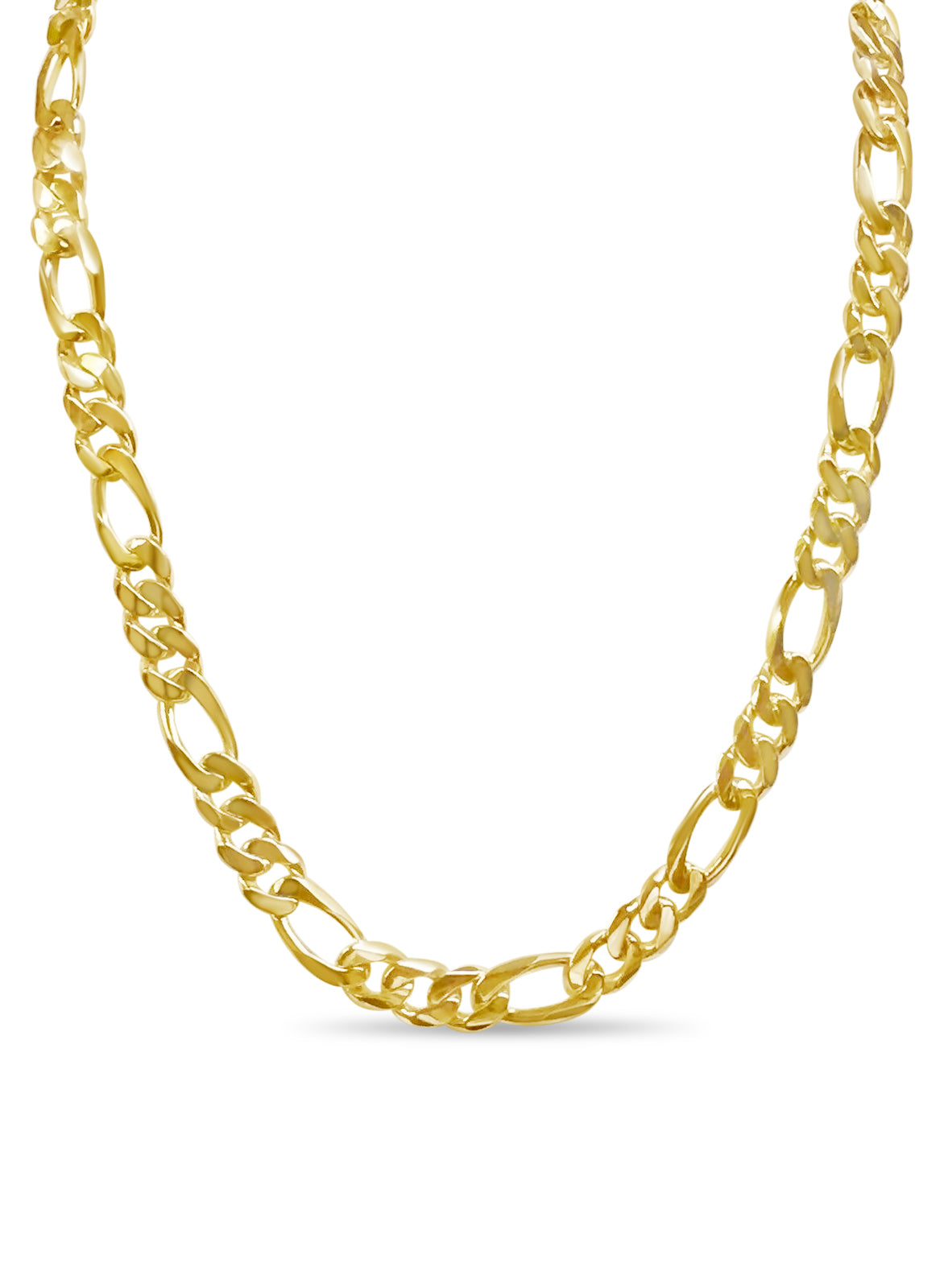 Handmade Solid Gold Figaro Necklace , 12mm