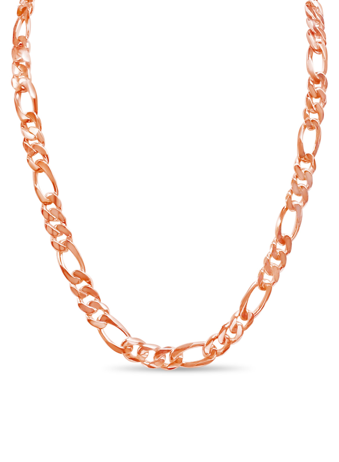 Handmade Solid Gold Figaro Necklace , 12mm