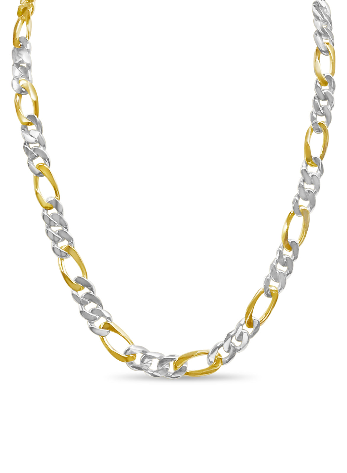 Handmade Solid Gold Figaro Necklace , 12mm