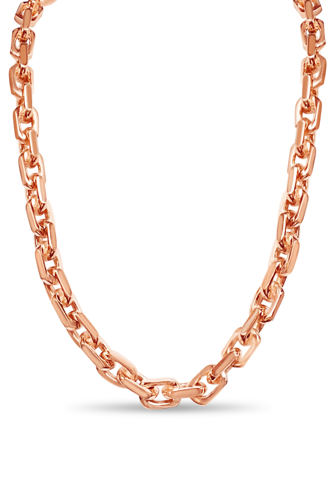 Handmade Solid Gold Fancy Rolo Necklace , 11mm