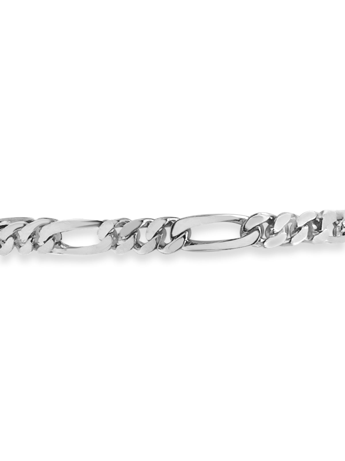 Handmade Solid Gold Figaro Bracelet , 7mm