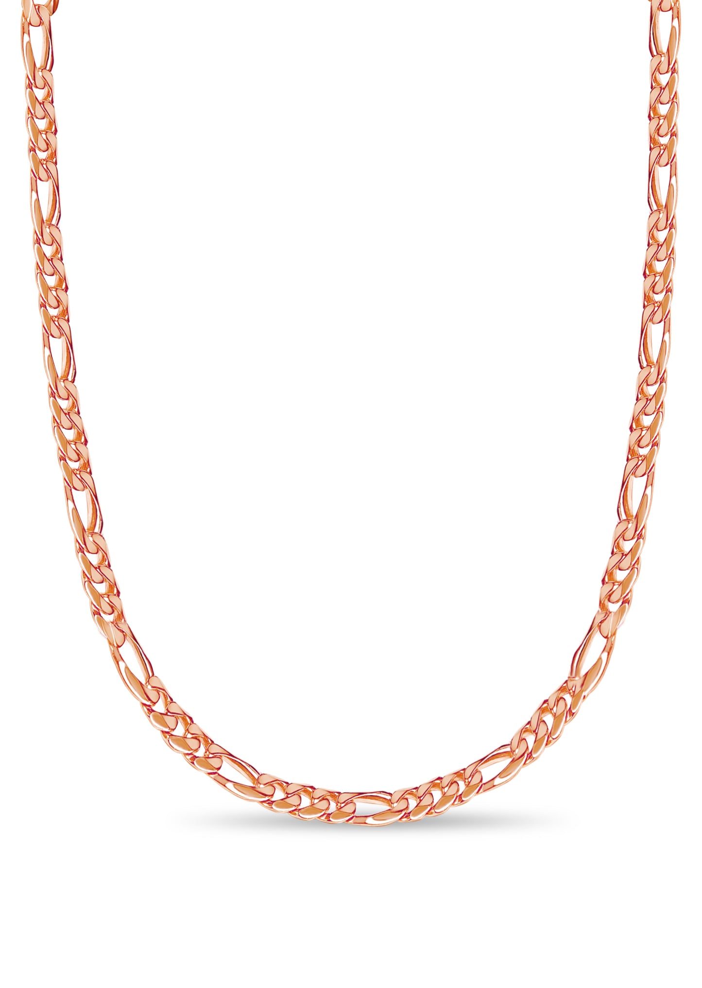 Handmade Solid Gold Figaro Necklace , 9mm