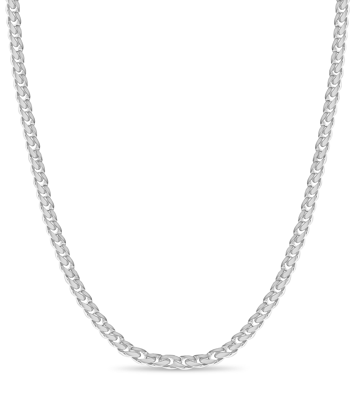Handmade Solid Gold Curb Necklace , 11mm