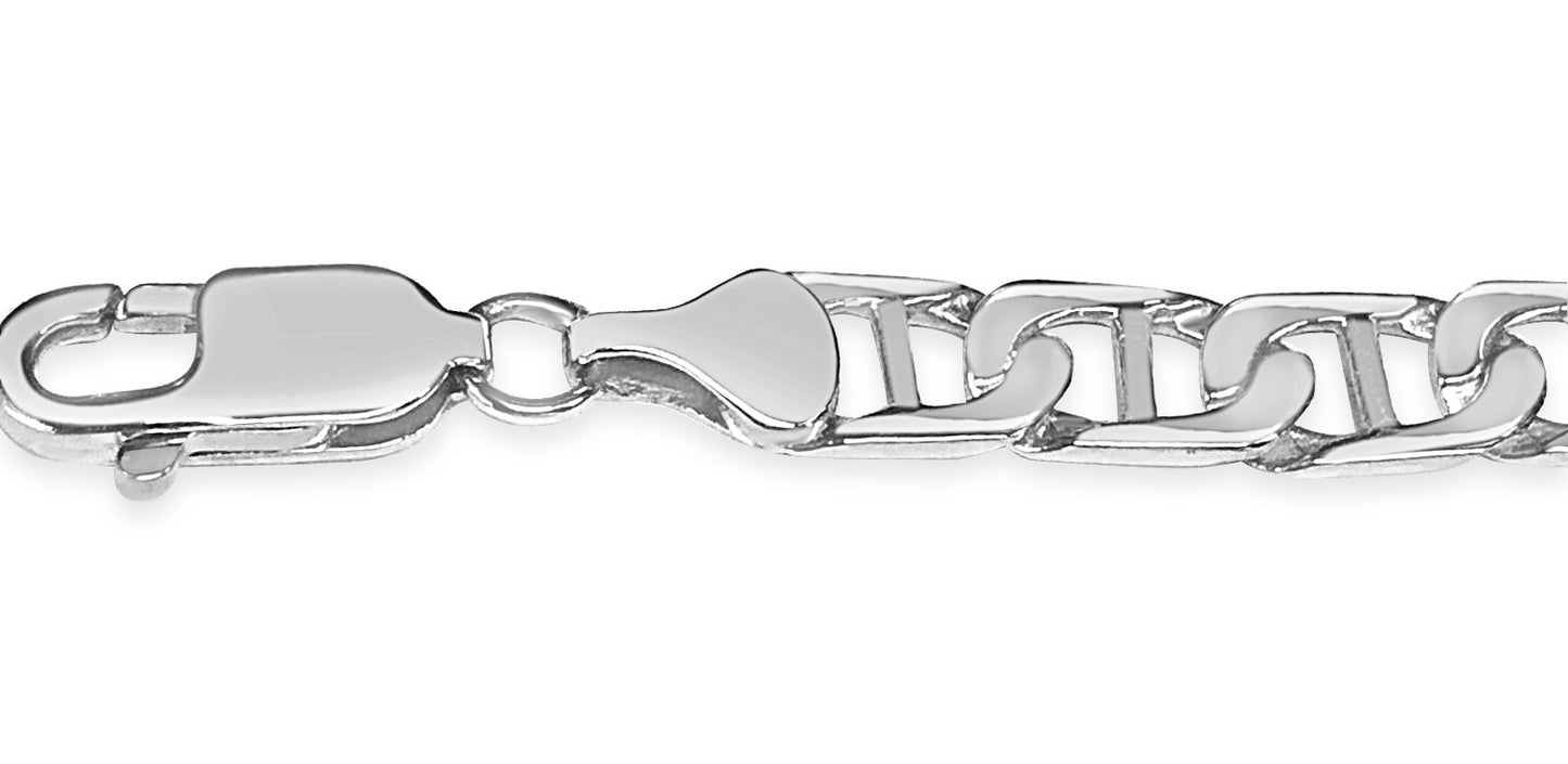 Handmade Solid Gold Mariner Bracelet , 7mm
