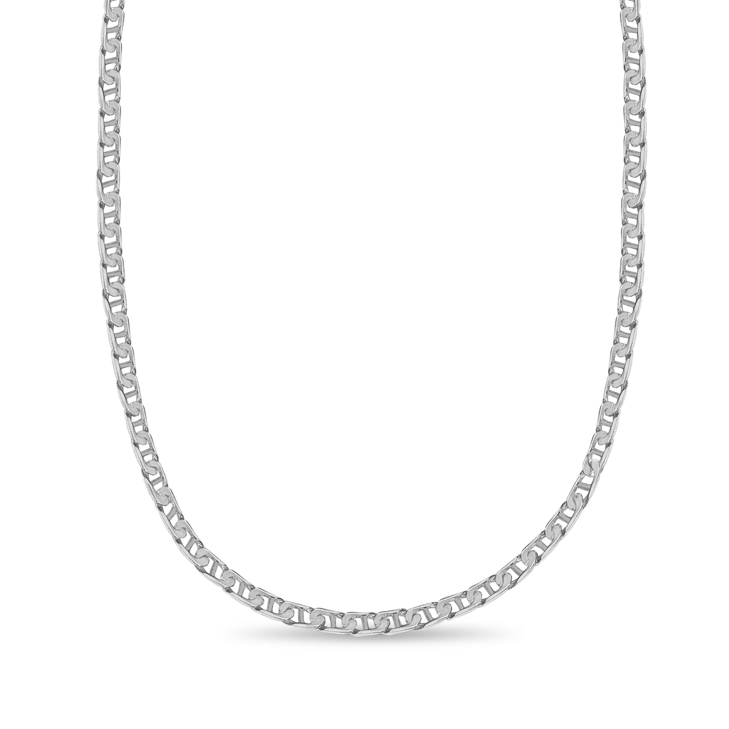Handmade Solid Gold Mariner Necklace , 7mm