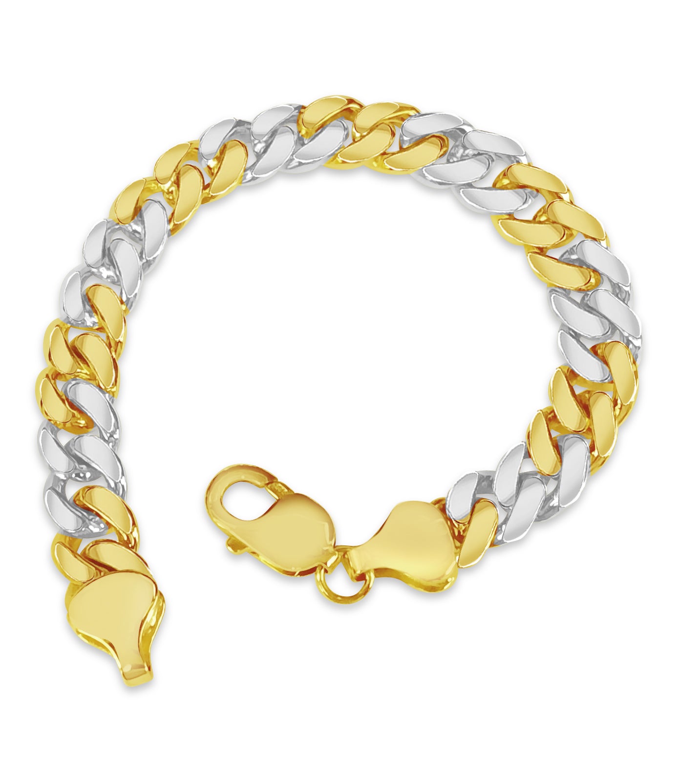 Handmade Solid Gold Miami Cuban Bracelet , 11mm
