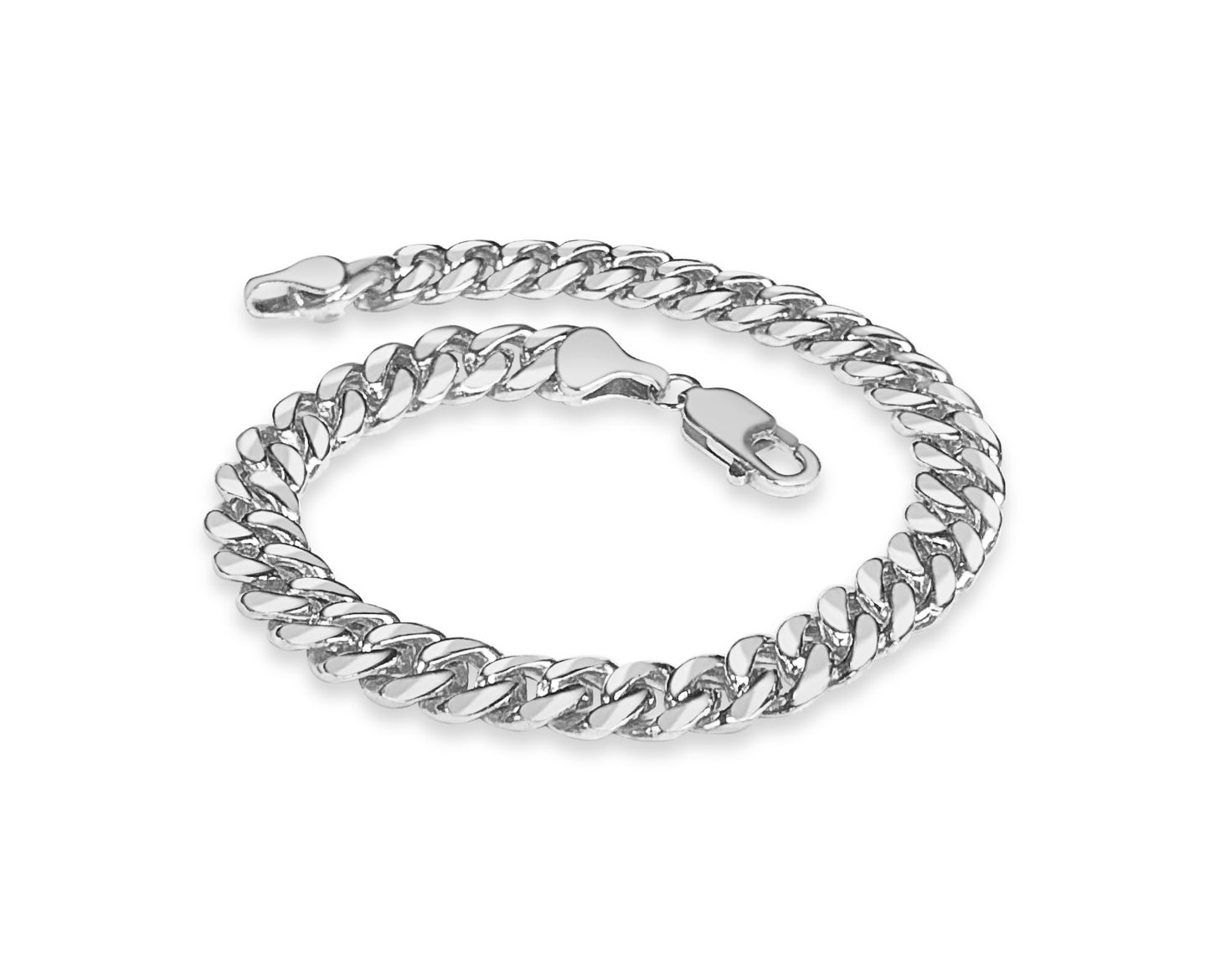 Handmade Solid Gold Miami Cuban Bracelet , 7mm