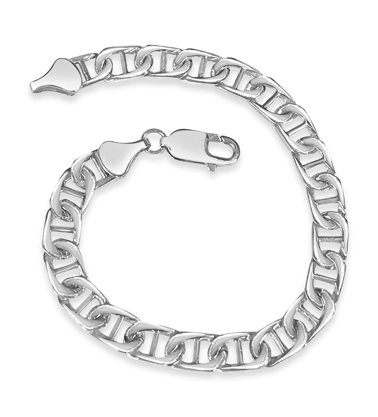 Handmade Solid Gold Mariner Bracelet , 7mm
