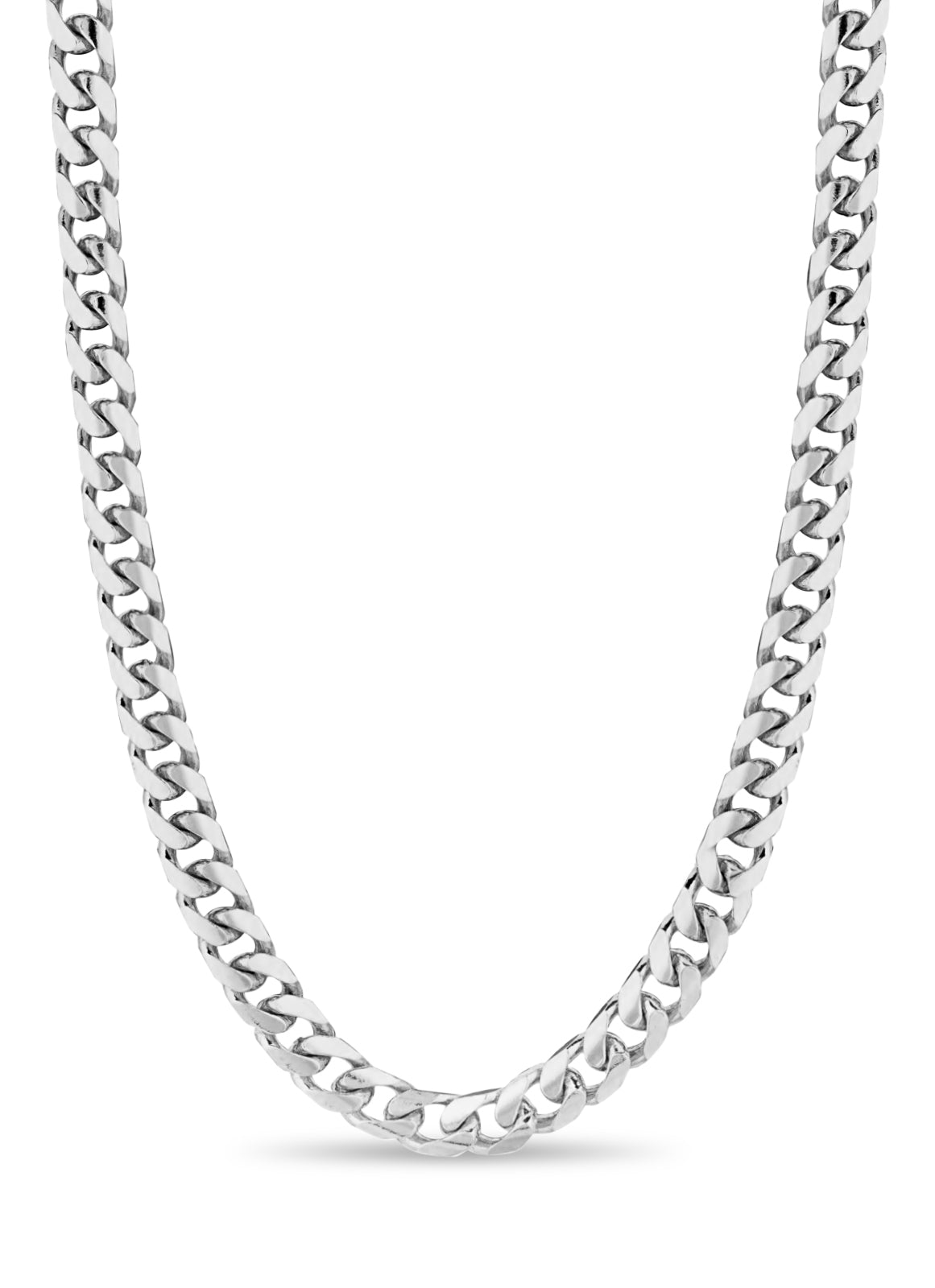 Handmade Solid Gold Miami Cuban Necklace , 7mm