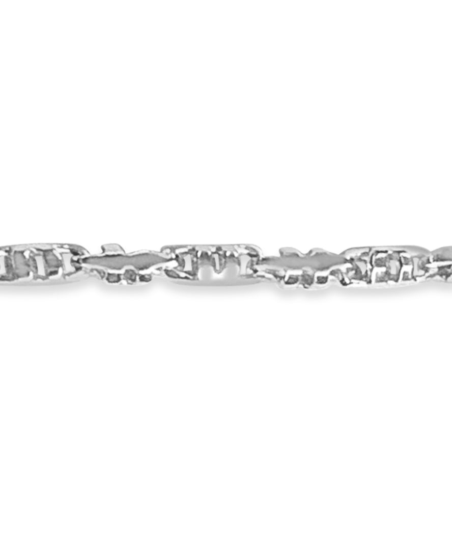 Handmade Solid Gold Anchor Mariner Necklace , 6mm